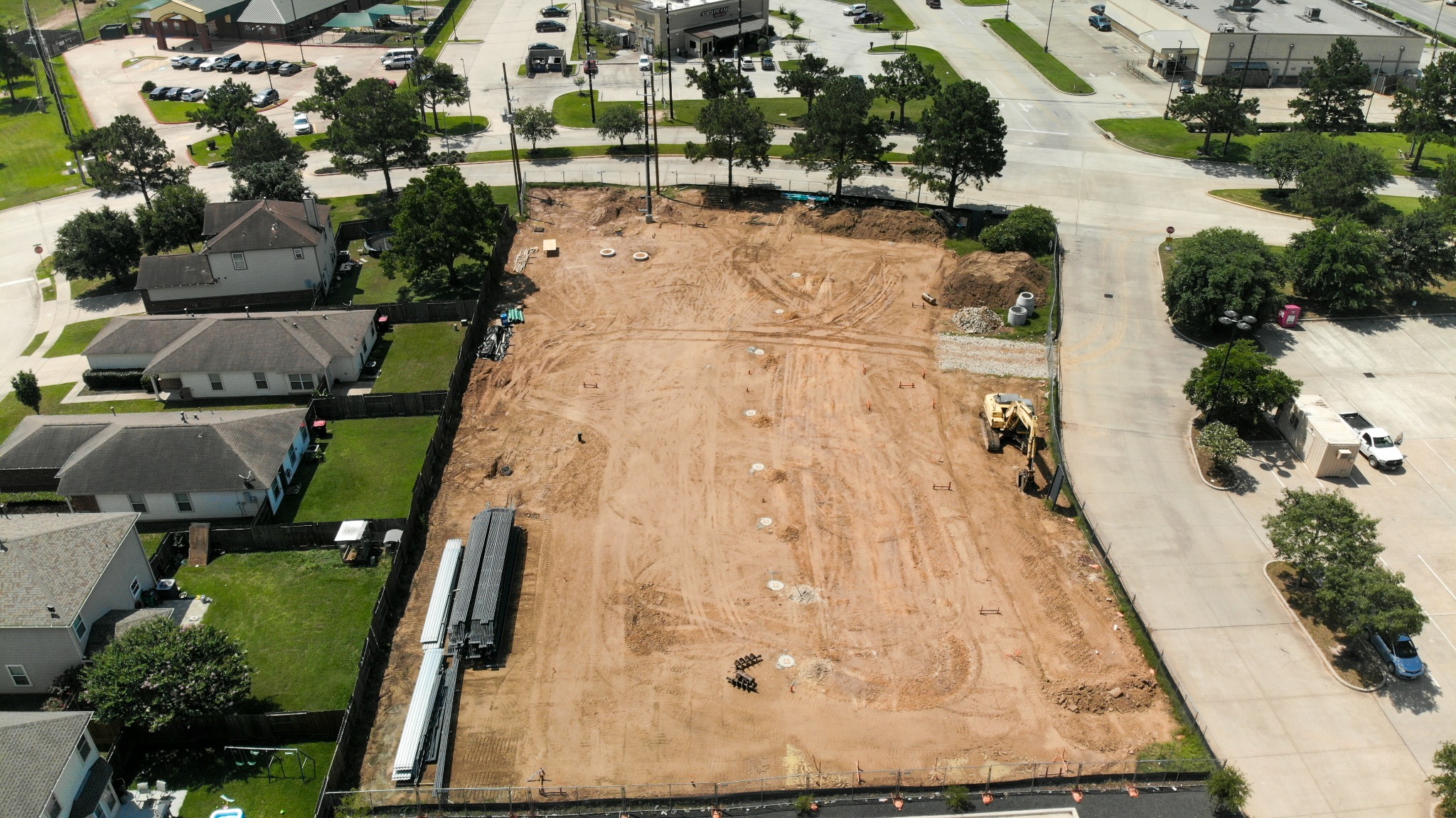 Construction documentation project shown from the air